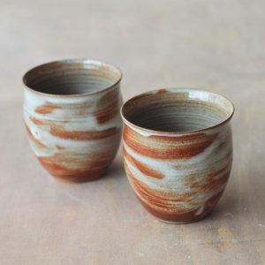 Tasse Tulpen - Duo - Fuilet lisse - Cirrus - Margaux Ceramics