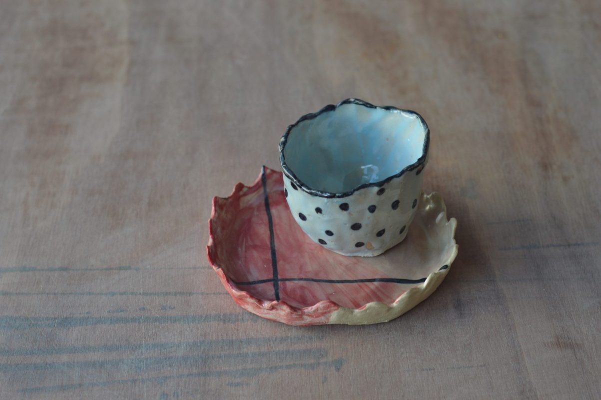 Pièce élève cours de modelage Fracas - Set à thé 03