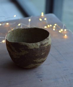 Alternative view of Chawan modelé #2 《Coconut》