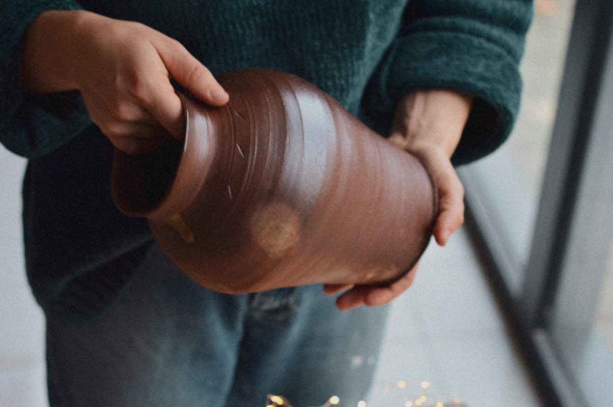 vase anagama - cuisson bois - margaux ceramics